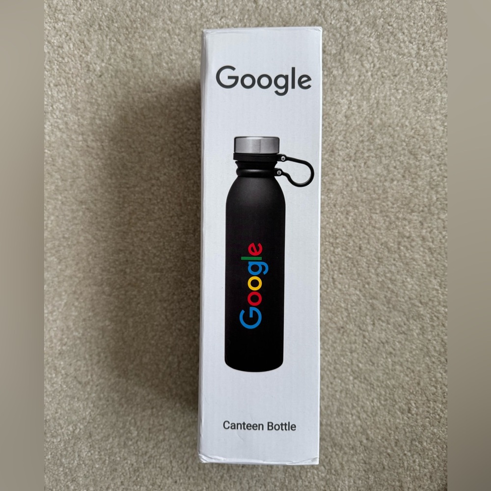 Google Black Canteen Bottle with Logo